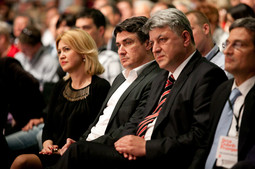 Milanka Opačić, Zoran Milanović i Zlatko Komadina (Foto: M. Vrčković)