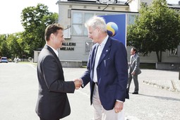 DIPLOMATIC ACTIVITY The head of the Croatian diplomacy with his Swedish colleague Carl Bildt last week in Stockholm
