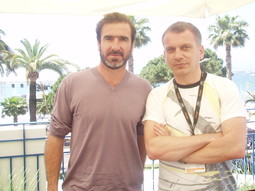 Eric Cantona i Dean Sinovčić na intervuu u Cannesu u hotelu Martinez