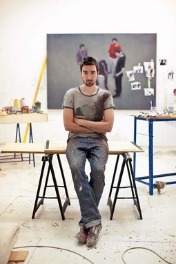 Slikar Zlatan Vehabović u svom ateljeu u kojem provodi minimalno osam sati dnevno