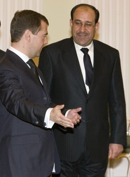 Dmitrij Medvedev i Nouri Al-Maliki