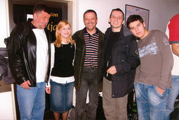 S RAJKOM GRLIĆEM, Barbarom Prpić, Emirom Hadžihafizbegovićem i Arminom Omerovićem na snimanju filma 'Armin' nazvanom po mladom glumcu
