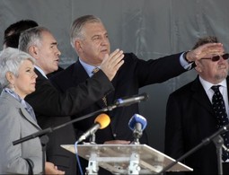 Premijerka Jadranka Kosor, Ivan Mravak i Ivo Sanader