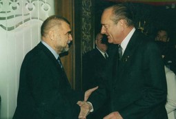 Predsjednik Stjepan Mesić s francuski predsjednik Jacques Chirac