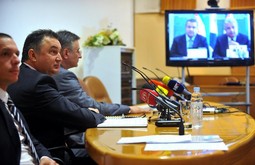 Tomislav Karamarko i Ivica Dačića za vrijeme nedavne video konferencije