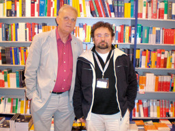 Klaus Detlef Olof i Zoran Ferić na predstavljanju hrvatske književnosti i Sveučilišnoj knjižari u Leipzigu