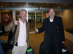 Tony James i Mick Jones na zagrebačkom aerodromu