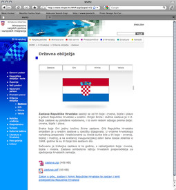 Stranica Ministarstva vanjskih poslova s lažnom zastavom