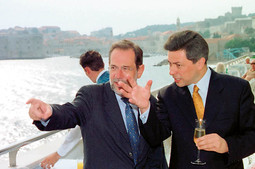 GLAVNI HRVATSKI PREGOVARAČ s EU Vladimir Drobnjak i šef europske diplomacije Javier Solana