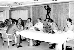 Brod i
politika
Josip Broz Tito na Galebu je
primio i libijskog pukovnika
Moamera Gadafija