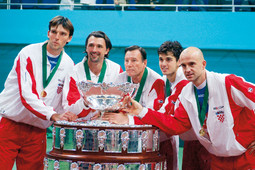 U BRATISLAVI 2005. GODINE Ančić je bio član hrvatske reprezentacije koja je osvojila Davis Cup