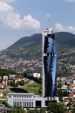 AVAZ TWIST TOWER Ove godine dovršena zgrada koja je sa 175 metara najviša u Sarajevu