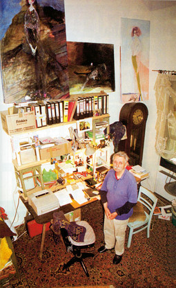 UMJETNIK VLADIMIR KRISTL u svom stanu u Münchenu 2002. godine gdje je držao slike, koje su velikim dijelom ostale u muzeju u Njemačkoj