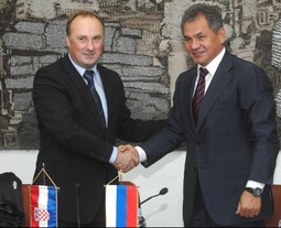 Damir Polančec i ruski ministar za izvandredna stanja Sergej Šojgu; foto: Pixsell