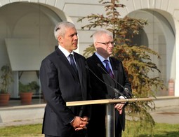 Boris Tadić i Ivo Josipović (Foto: Marko Lukunić/PIXSELL)