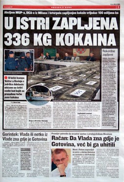 Kokainska zapljena u Istri dugo je bila top tema u hrvatskim novinama