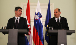 Zoran Milanović i Janez Janša (Foto: Marko Prpic/PIXSELL)