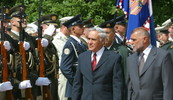 Izraelski predsjednik Moshe Katsav s hrvatskim predsjednikom Stjepanom Mesićem