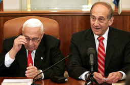 Sharon i Ehud Olmert - Zamjenik premijera smatra se mogućim Sharonovim političkim nasljednikom