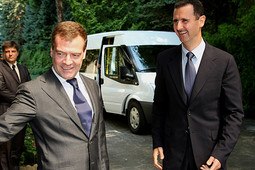 Dmitrij Medvedev i Bašar al-Asad (arhiva)