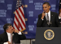 Obama i Richard Trumka (Reuters)