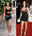 Amy Winehouse danas i 2004. godine