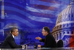 Barack Obama i Jon Stewart (Reuters)