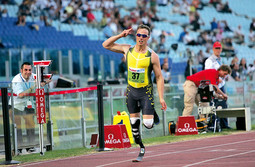 Pistorius je najbolji na ravnim trkačkim dionicama jer su proteze elastične i odbacuju ga