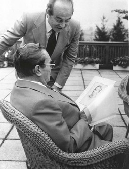 Tito sa svojim šefom
kabineta Berislavom
Badurinom (zbirka Politeo)