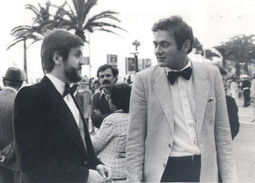 U CANNESOVOJ konkurenciji bila su dva njegova filma: 'Bravo maestro' i 'Samo jednom se ljubi'; na slikama gore i lijevo u Cannesu s Goranom Karanovićem 1978.