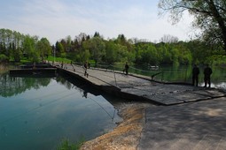 Pontonski most kakav će biti postavljen na Krapini (Foto: MORH)