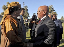 Moamer Gadafi i Jacob Zuma, afrički vođe naklonjeniji su libjskom tiraninu