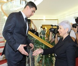 Premijerka Kosor i šef SDP-a Zoran Milanović