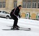 Poznati zadarski ugostitelj Vladimir Babac iskoristio je snježno vrijeme za skijanje. Photo: Filip Brala/PIXSELL