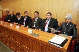 Jadranka Kosor s novim ministrima i potpredsjednicima vlade (foto: Sanjin Strukić/PIXSELL
