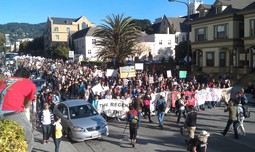 Prosvjed na Sveučilištu Berkeley (Foto: Javier Panzar/Twitter)