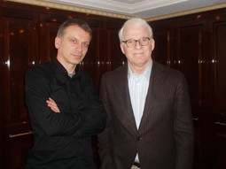 Komičar Steve Martin i novinar Nacionala Dean Sinovčić