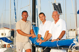 Leo Kuret, bivši direktor ACI marine u Splitu, sa sinovima Karlom, iznimno uspješnim sportskim jedriličarem, i Ivanom, također olimpijcem, novim splitskim gradonačelnikom