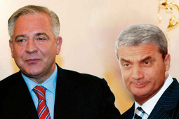 Ivo Sanader i Mladen Barišić (fotomontaža)