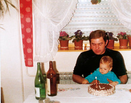 Filip Ude s ocem Ivanom koji je preminuo 1993. godine