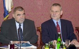 Predsjednik Vlade Ivica Račan i Predsjednik države Stjepan Mesić