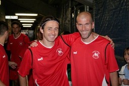 Franja i Zidane u dresovima pred početak utakmice