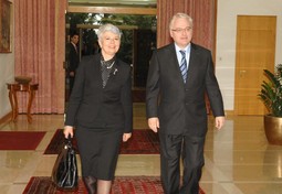 Jadranka Kosor i Ivo Josipović (Foto: Davor Visnjić/PIXSELL)