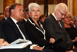Dražen Bošnjaković, Jadranka Kosor i Ivo Josipović (Foto: Robert Anić/PIXSELL)