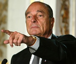 BIVŠI FRANCUSKI PREDSJEDNIK Jacques Chirac koji je ponudio Ivi
Sanaderu da Guy Legras bude besplatni savjetnik hrvatske vlade