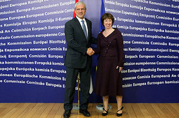 Boris Tadić i Catherine Ashton