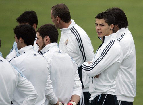 Cristiano Ronaldo na treningu Real Madrida