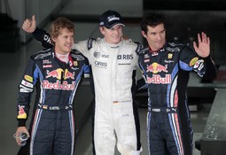 Nico Hulkenberg, Sebastian Vettel i Mark Webber (Reuters)