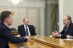 Vladimir Putin, Aleksej Miller i Paolo Scaroni