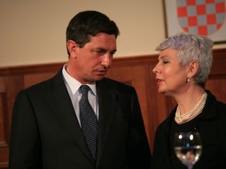 Premijer Slovenije Borut Pahor i hrvatska kolegica Jadranka Kosor